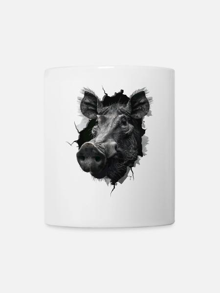 Warzenschwein - Tasse - Weiß