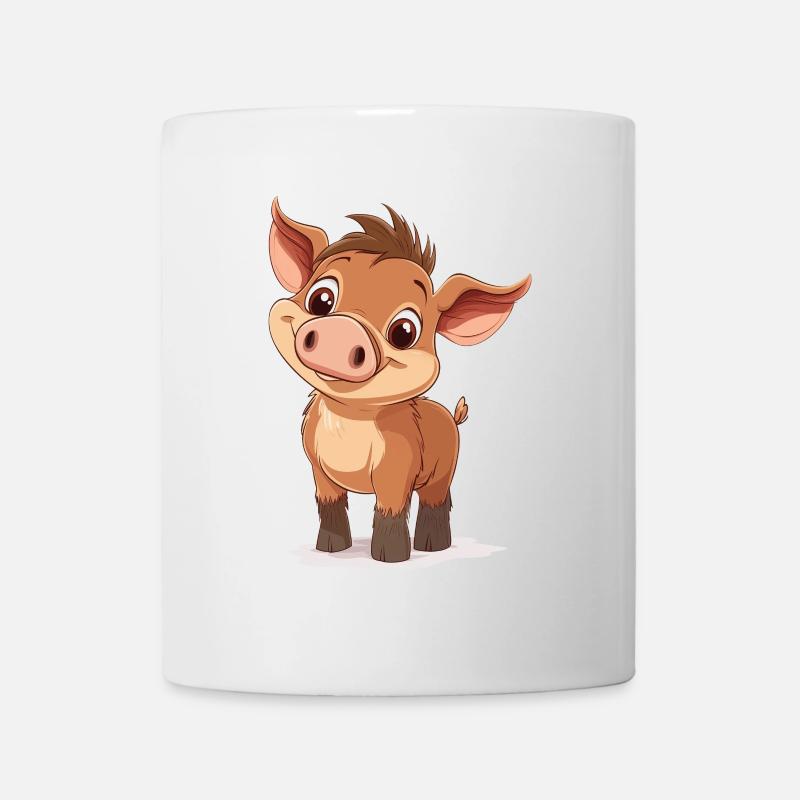 Bébé sanglier - Mug blanc - blanc