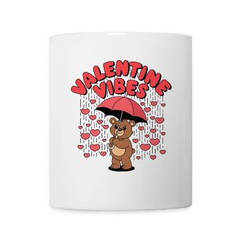 Valentine Vibes für verliebte zu Valentinstag - Tasse - Weiß - Vorne