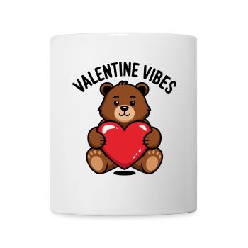Valentine Vibes für verliebte zu Valentinstag - Tasse - Weiß - Vorne