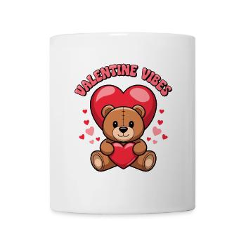 Valentine Vibes für verliebte zu Valentinstag - Tasse - Weiß - Vorne