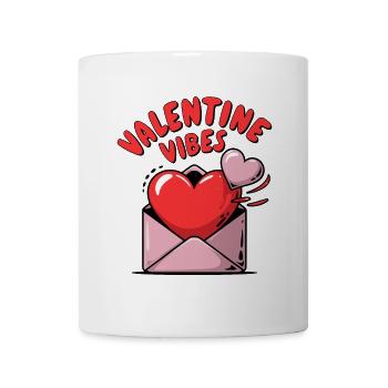 Valentine Vibes für verliebte zu Valentinstag - Tasse - Weiß - Vorne