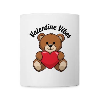 Valentine Vibes für verliebte zu Valentinstag - Tasse - Weiß - Vorne