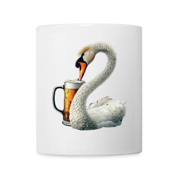 Schwanen Bier - Tasse - Weiß - Vorne