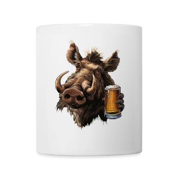 Warzenschwein Bier - Tasse - Weiß - Vorne