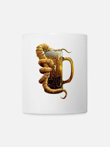 Wurm Bier - Tasse - Weiß