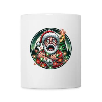 Christmas electrocution chaos with Santa - Mug - white - Front