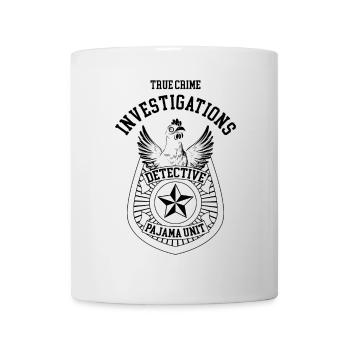 Chicken True Crime Detective Brand Gift Funny - Mug - white - Front