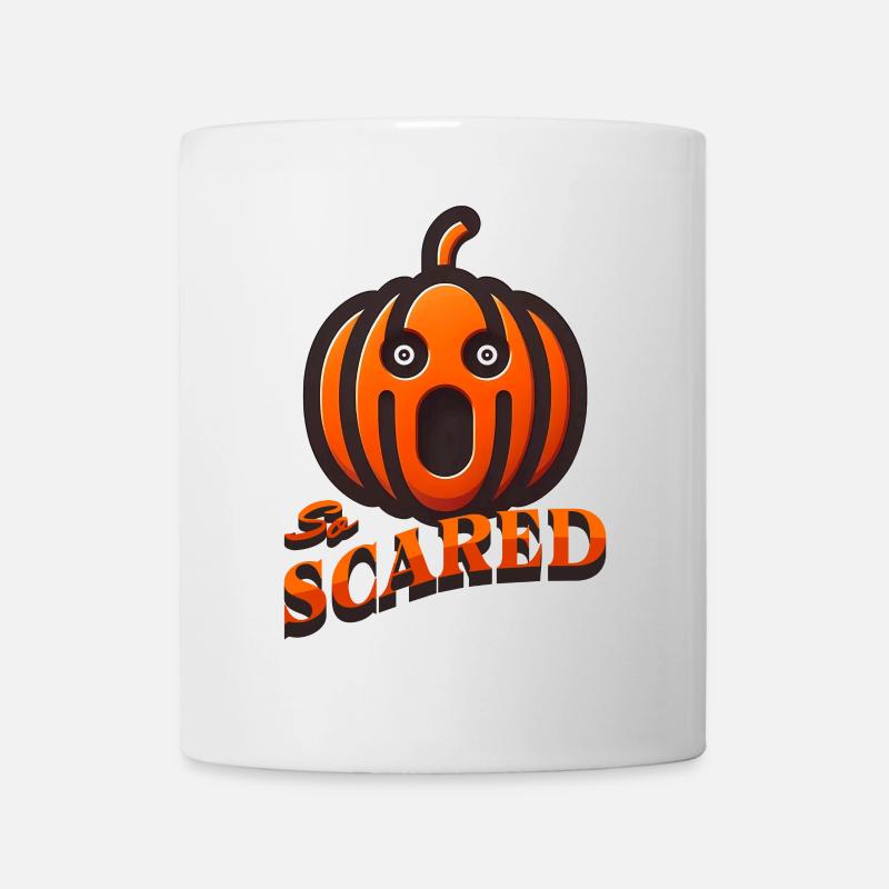 Halloween de la citrouille hurlante - Mug blanc - blanc