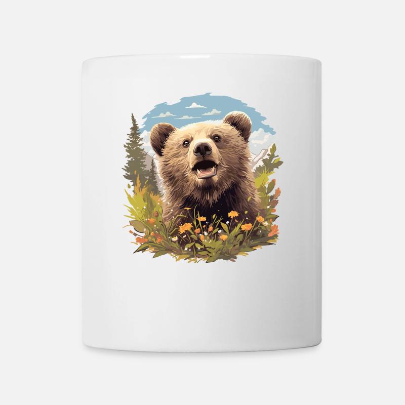 Grizzlis Ours grizzly - Mug blanc - blanc