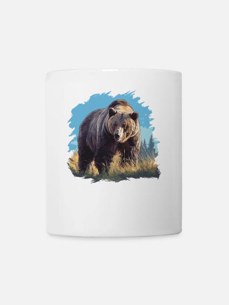 Grizzlis Ours grizzly - Mug blanc - blanc