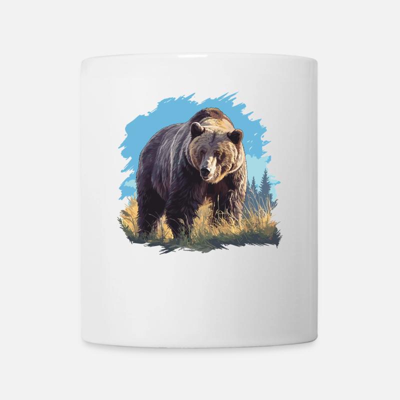 Grizzlis Ours grizzly - Mug blanc - blanc
