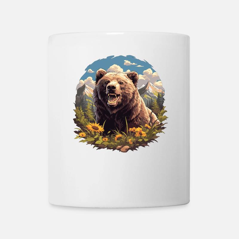 Grizzlis Ours grizzly - Mug blanc - blanc