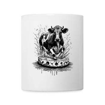Cheese Cow Madness Shirt - Mug - white - Front