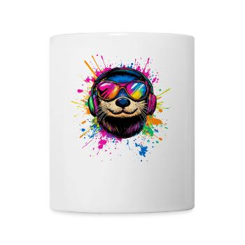 Loutre Loutre de mer Loutre Loutre Martre amour Loutre mignonne - Mug blanc - blanc - Devant