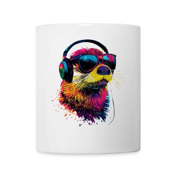 Loutre Loutre de mer Loutre Loutre Martre amour Loutre mignonne - Mug blanc - blanc - Devant
