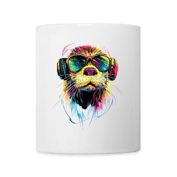 Loutre Loutre de mer Loutre Loutre Martre amour Loutre mignonne - Mug blanc - blanc - Devant