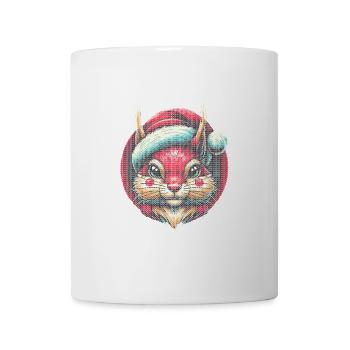 Merry Christmas Squirrel Motif - Mug - white - Front
