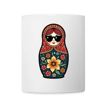 Russian Girl! Matroschka Russisch Sonnenbrille - Tasse - Weiß - Vorne