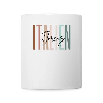 Italien Urlaub Florenz Städtereise Geschenk - Tasse - Weiß - Vorne