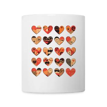 Motif Coeur Motif Coeur Cadeau de Saint-Valentin - Mug blanc - blanc - Devant