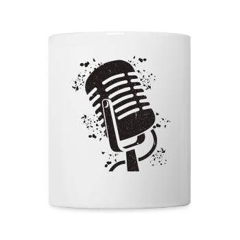 Microphone Poetry Slam Podcast Singer - Mug - white - Front