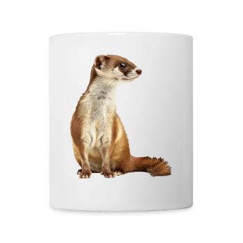Wiesel - Tasse - Weiß - Vorne