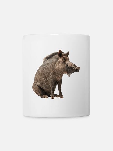 Warzenschwein - Tasse - Weiß