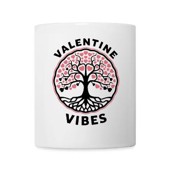 Valentine Vibes für verliebte zu Valentinstag - Tasse - Weiß - Vorne