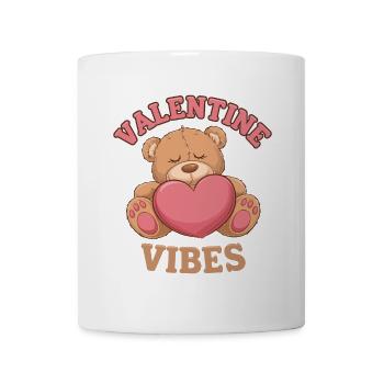 Valentine Vibes für verliebte zu Valentinstag - Tasse - Weiß - Vorne