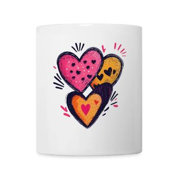 Hearts Valentine's Day Heart Pattern Love Gift - Mug - white - Front