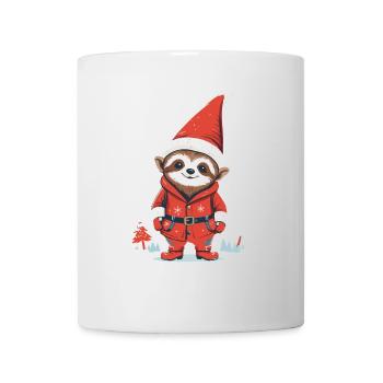 Fauler Weihnachtsmann Faultier Illustration - Tasse - Weiß - Vorne