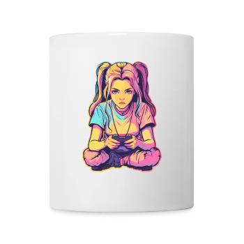 Gaming Girl Comic Look - Mug - white - Front