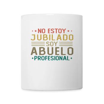 Mec, je ne suis pas à la retraite, je suis un grand-père professionnel - Mug blanc - blanc - Devant