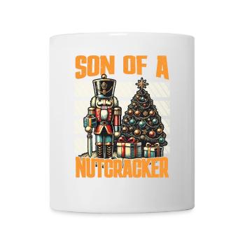 Fils d’un Casse-Noisette Humour de Noël - Mug blanc - blanc - Devant