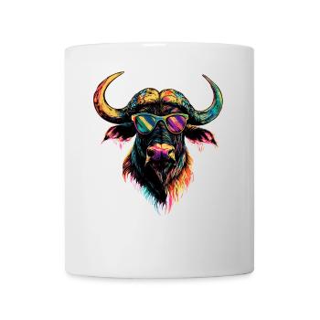 Buffle du Cap Buffalo Safari Buffle d’Afrique - Mug blanc - blanc - Devant