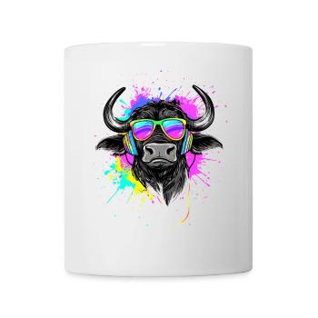Buffle du Cap Buffalo Safari Buffle d’Afrique - Mug blanc - blanc - Devant