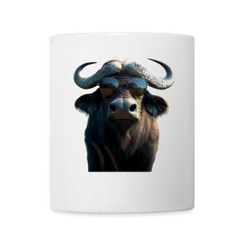 Buffle du Cap Buffalo Safari Buffle d’Afrique - Mug blanc - blanc - Devant