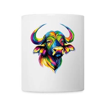 Buffle du Cap Buffalo Safari Buffle d’Afrique - Mug blanc - blanc - Devant