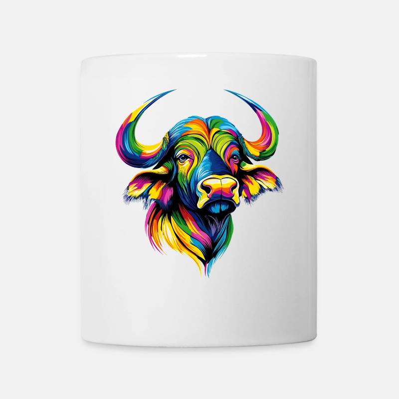 Büffel Kaffernbüffel Safari Afrikanischer Büffel - Tasse - Weiß
