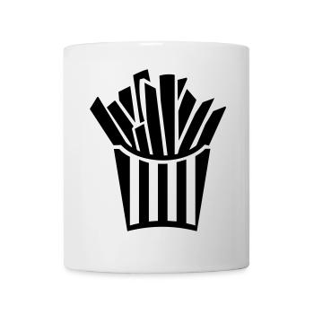 Pommes frites - Tasse - Weiß - Vorne