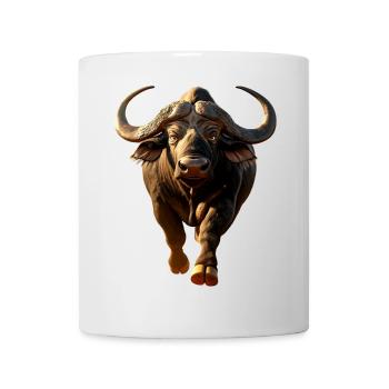 Buffle du Cap Buffalo Safari Buffle d’Afrique - Mug blanc - blanc - Devant