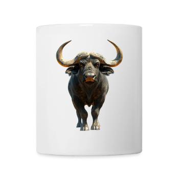 Buffle du Cap Buffalo Safari Buffle d’Afrique - Mug blanc - blanc - Devant