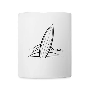 Surfbrett Zeichnung - Tasse - Weiß - Vorne