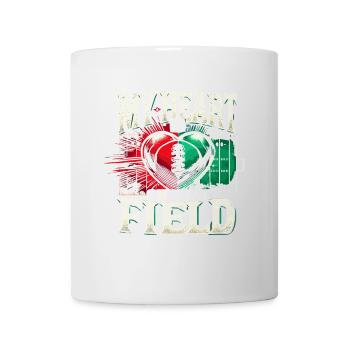 Mein Herz ist auf diesem Feld - Tasse - Weiß - Vorne