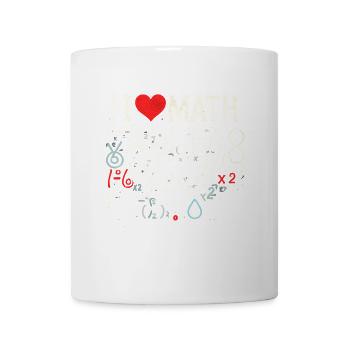 Ich liebe Mathe - es bringt die Leute zum Weinen - Tasse - Weiß - Vorne