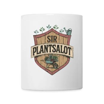 Vintage “SIR PLANTSALOT” Rustic Men Gardeners - Mug - white - Front