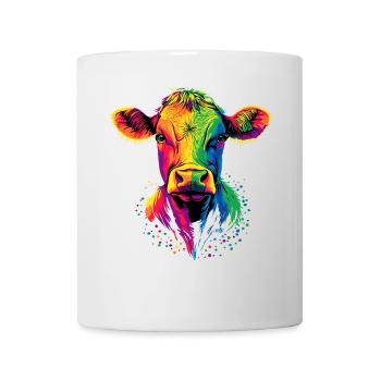 vache fermier boeuf lait veau végétalien vache vache de ferme vaches - Mug blanc - blanc - Devant
