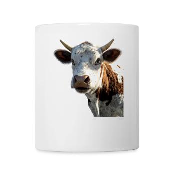 vache fermier boeuf lait veau végétalien vache vache de ferme vaches - Mug blanc - blanc - Devant