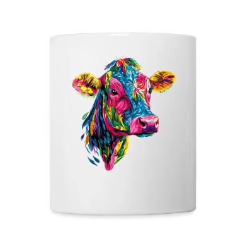 vache fermier boeuf lait veau végétalien vache vache de ferme vaches - Mug blanc - blanc - Devant